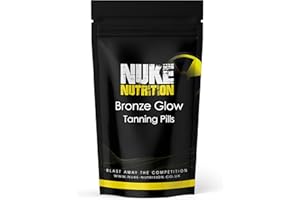 Nuke Nutrition Tanning Tablets x60 - Tanning Tablets Fast Tan Without Sun - Natural Tanning Accelerator Supplement For Your Bronze Glow - Tan Optimizer for a Sunkissed Glow - Lotion & Oil Alternative