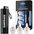 EarPeace Concert Ear Plugs - Reusable High Fidelity Earplugs - Hearing Protection for Music Festivals, DJs, Musicians, Motorc