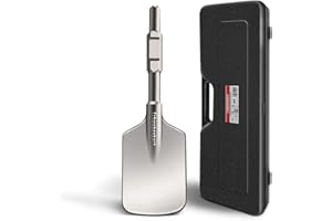 SCHWABENBACH ® SDS HEX Burin Plat 135 x 440mm - Idéal pour enlever le béton et la maçonnerie - SDS Hexagonal Hardened Tip - burinage avec un marteau de démolition - burin de pelle - burin d'asphalte