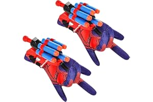ZEHAN ZITONG Set di 2 Spider Launcher Glove,Guanti da Lanciatore Web Shooter Spider,Guanto Lanciatore per Spider,Launcher Glove Spider,Giocattoli Educativi per Bambini (B)