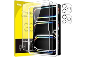 JETech Screen Protector for iPad Pro 13 Inch M4 (2024) with Camera Protection, Easy Installation Tool, Tempered Glass Screen Protector, Anti-Scratch, HD Clear, Pack of 2 Each