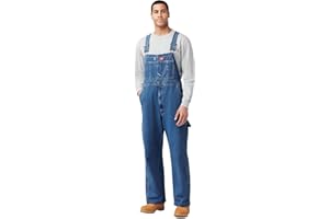 Dickies, Herren, Denim-Latzhosen-Overall, Indigo