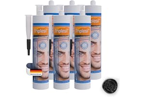 TRIPLESIL GP Mastic Silicone -Haute Température 6x310 ml -Étanchéité Sanitaire et Extérieure Idéal pour Intérieur et Extérieur- joint salle de bain-Sanitary Silicone sealant for indoor &outdoor use,(noir)
