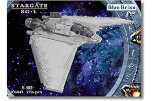 BlueBrixx Pro 106843 Stargate F-302 Bloc de construction avec 1356 éléments de construction