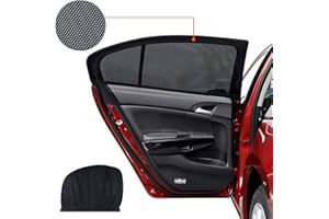 YIHAIC Parasol de Coche, 2 Pcs Parasoles para Ventana Lateral de Coche contra Rayos UV, Protección contra Proteja a Sus Bebés y Mascotas, Fácil Instalación Compatible con la mayoría de Coche (110 x 50cm)