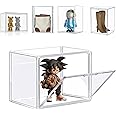 Acrylic Display Case Clear Storage Box Countertop Cube for Collectibles, Action Figures, Display Case for Helmets, Miniature Figures, Dustproof Protection, Storage & Organising (45 x 33 x 33 cm)