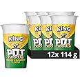 Pot Noodle Chicken & Mushroom King Pot Noodle instant vegetarian snack quick to make noodles 12x 114 g