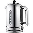 Dualit Classic Kettle | Polished Stainless Steel with Black Trim | Quiet boiling kettle | 90 Second Boil Time | 1.7 L Capacit