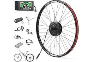 Varstrom Moteur Roue Arrière 36V 250W - Kit Conversion Velo Electrique 26" 27,5" 700C avec Largeur de Montage: 136-142mm, Brushless Geared Rear Hub Motor de la Version Cassette avec Écran LCD 500C