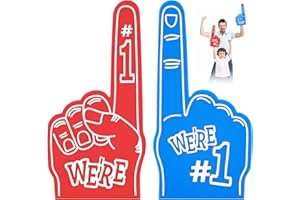 Aolso Dedo de Espuma, Gigante animando No. 1 Dedo de Espuma, Dedos de Espuma Gigantes Mano de Espuma para Eventos Deportivos Eva Gigante, Dedos de Espuma Eva, Ideal para Eventos Deportivos, Juegos