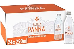 MYNUTRI Acqua Panna Still Natural Mineral Water in Glass 250ml (Pack of 24)