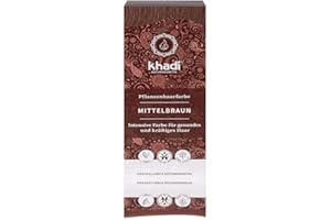 khadi Coloration Végétale, d'un cannelle intense et chaud à châtain moyen, 100% naturel, vegan et sans ingrédients synthétiques, Cosmétiques naturels certifiés, 100g