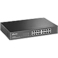 TP-Link 16-Port Desktop Gigabit Easy-Smart Ethernet Switch, Steel Case, 13-inch Rack-Mount(TL-SG1016DE)