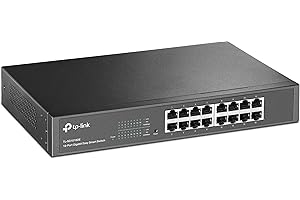 TP-Link TL-SG1016DE | Easy Smart Switch Gigabit 16× RJ45 | Zarządzanie VLAN, QoS, IGMP Snooping | Metalowa obudowa rack