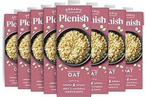 WOWBOXME PLENISH BIO OAT DAIRY ALT 1L X8 Just 3 Natural Ingredients