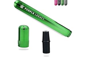 PURPLE LEGACY Astuccio per giunti Antiodore in alluminio Astuccio per giunti A prova di odore e impermeabile con supporto per giunti per blunt Tubo di giunzione lungo 138 mm Valigetta (Green)