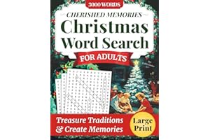 Cherished Memories Christmas Word Search for Adults: Large Print Puzzles Celebrating Classic Songs, Movies & Winter Traditions With Loved Ones