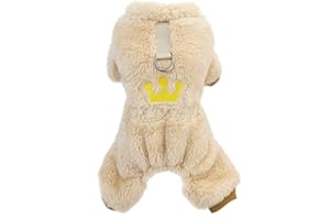 Izefia Maglione del Cane dei Vestiti Felpa Lana Invernale Camicia del Sudore Caldo Pigiama Corona Della Principessa Maglione per Il Piccolo Cane Gatto Medio