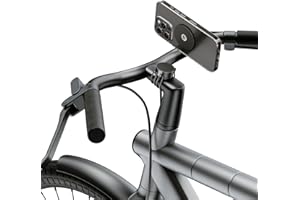 SHAPEHEART Innovazione francese, Porta telefono bici magnetico con piastra in acciaio ultrasottile, Anti riflessione, Supporto per telefono per manubrio o forcella, Accessorio universale per bici