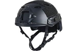 ‎LOOGU LOOGU Tactical Helmet Fast Airsoft Helmet Ops Core Protective Helmet with Pads and Side Rails Crash Helmet for Leisure Outdoor Paintball Combat Helmet Combat Helmet Top Helmet…