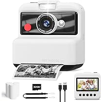 Children's Thermal Paper Instant Print Cameras 10 Rolls Thermal Printer Paper White Print Paper Without Ink for Kids Camera Easy to Change Suitable for Kids Camera Instant