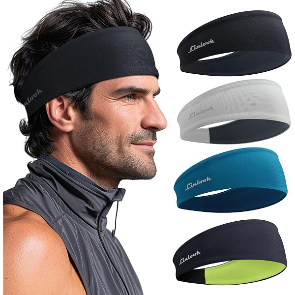 Unisex Stirnband Aus Metall – Schwarzes Elastisches Haarband Mit Clips, Anti-rutsch, Für Männer & Frauen