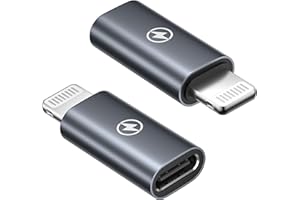 HOSOW Adaptateur USB C vers Lightning (Lot de 2), Adaptateur USB C vers iPhone PD 36W Charge Rapide adaptateur USB c Lightning pour iPhone 14/14 Pro Max/13 12 11 Pro Max/Mini/XS/XR/8/7/SE/iPad/iPod/AirPods