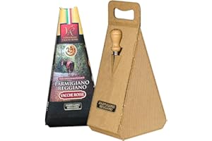 ‎YESEATIS YesEatIs Special Box - Consorzio Vacche Rosse - Parmigiano Reggiano 24 monate - 250 g - Geschenkbox mit Edelstahl-Käsewerkzeug