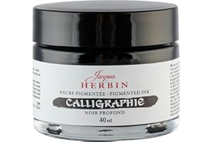 Jacques Herbin 11309T - Encre de calligraphie - noir profond 40ml