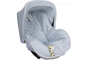 BABYLINE Funda para silla de Automóvil, Universal Grupos 0/1/2, Cubre arnés de regalo!!! (Beach)