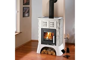 Haas + Sohn 04 339 15 32 Haas+Sohn Treviso-II Kaminofen Keramik Elfenbein