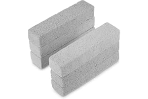 UINNOSSVC 6 Pezzi Spazzole di Pulizia per Pietra Pomice, Pulitore per Macchie e Smerigliatrice Acqua Dura Ruggine Griglia Piscina
