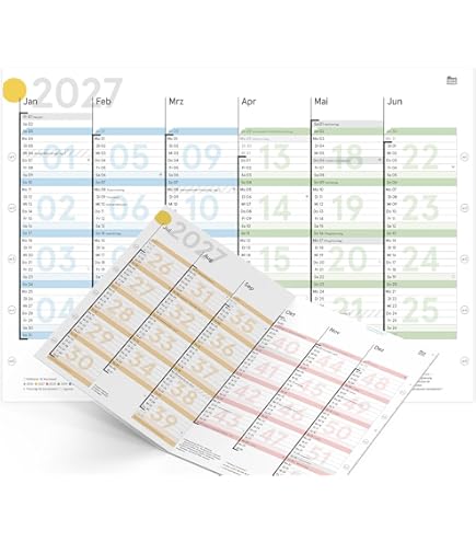 XXL Familieplanner 2026, walvis, 5 kolommen, veel ruimte DIN A3, voor 5 personen, met schoolvakanties en preview voor 2027, familiekalender 2027, 5 kolommen Sophies Kartenwelt