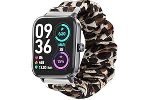 Blueshaweu Strap Compatible with TOOBUR IDW16 / IDW19 Smartwatch, Soft Hair Bobbles Watch Strap for TOOBUR IDW16 / TOOBUR IDW19 / Loddery IDW19 Smartwatch