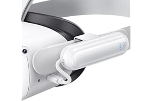 Akku-Pack für Oculus Quest 2, Kinwin 20000mWh Erweiterungsakku für Meta Quest 2 Zubehör, 10W Schnelllade-Akku für VR-Headset, leichtes und tragbares Ladegerät für zusätzliche 2-4 Stunden Spielzeit