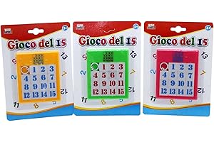 Kidz Corner- Gioco del 15, Colore Giallo/Verde/Fucsia, 437729