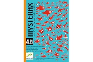 DJECO Mysterax Jeu de Cartes Enfants, 4 à 12 Ans - Jeux de Cherche et Trouve - Développe Observation et Rapidité - 54 Cartes - Compact et Facile à Transporter