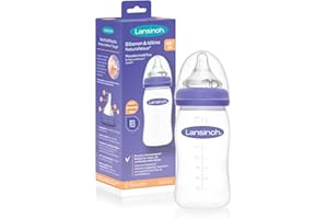 Lansinoh Biberon avec Tétine Péristaltique Débit Moyen 240 ml