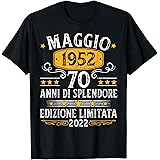 Anni 70 Compleanno 1952 Maggio Uomo Maggio 1952 Anni 70 Maglietta