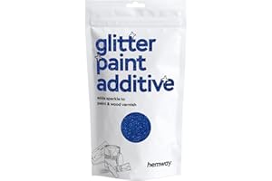 Hemway Sapphire Blue Glitter Peinture Additif 100 g / 3,5 oz pour latex acrylique Emulsion Peinture - Intérieur et Extérieur Mur, Plafond, bois, vernis, plat mort, mat, brillant, satin,