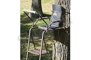 SUTTER Transportabler Hochsitz & praktische Ansitzleiter/Höhe: 4,5m / Einstellbare Waffenauflage und wegklappbare Sitzfläche