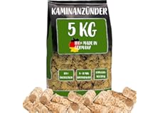 Kaminanzünder 5 KG (100% MADE IN GERMANY) Anzündwolle, Anzündholz, Grillanzünder Ideal für Ihr Kamin, Ofen oder Grill aus Hol