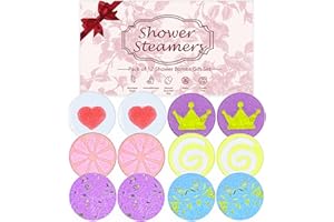 Lanwexy Shower Steamers, 12 PCS Shower Bombs for Women and Men Present, Aromatherapy Bath Bombs Shower Tablets with Natural Essential Oils for Birthday, Christmas, Valentines Present