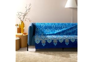 Bassetti RAGUSA Foulard aus 100% Baumwolle in der Farbe Blau B1, Maße: 270x270 cm -9322042