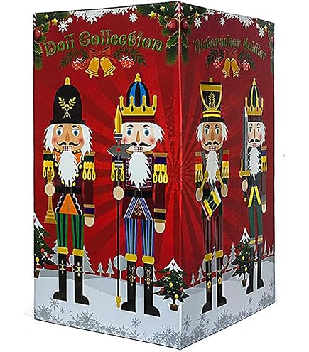 Lot De 2 Casse-noisettes De Noël Blanc Et Or - Décoration Festive (35,5 Cm De Haut)