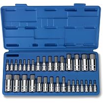 thumbnail image 2 of 32pc Master Hex Bit Set – SAE & Metric – 1/4, 3/8, 1/2 Inch Drives – CALHAWK 2 of 6