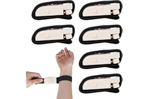 WATDENYFINE 6 Stück Stauschlauch, Stauschlauch Blutabnahme Venenstauer Tourniquet für Notfall, Blutentnahme, Outdoor-Sportarten, Wundversorgung, Erste Hilfe, Blutabnahme Set für Arm Beine, Schwarz
