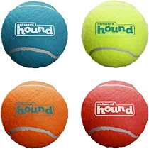 12er Set Quietsch-Tennisbälle Für Hunde & Katzen – Mit Netzbeutel, Bunt, 6,5 Cm, Ideal Zum Apportieren & Spielen
