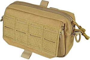 MIOYOOW Pochette Tactique Molle, Trousse de Secours étanche en Nylon 1000D, Sacoche Ceinture Militaire pour Gadgets, pour Camping Randonnée Escalade