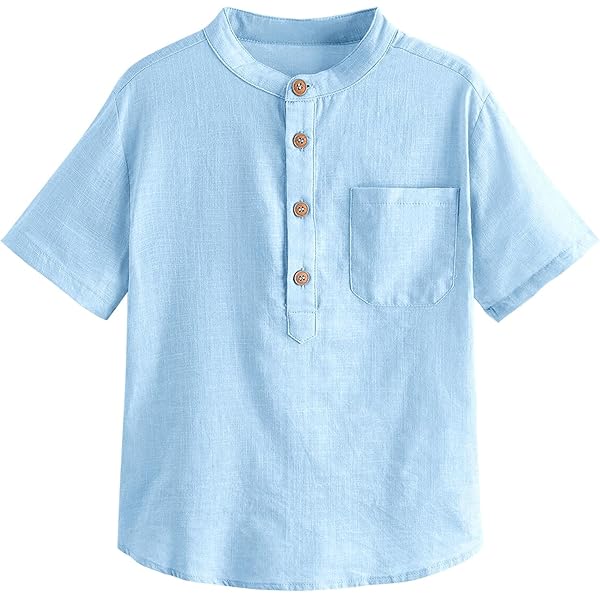 Button Amazon T Shirt Dress Boy Linen Shirt Boys Toddler Boys